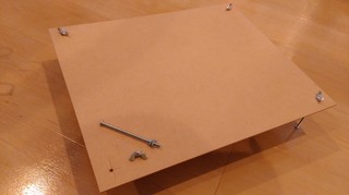 自作テーブルの脚